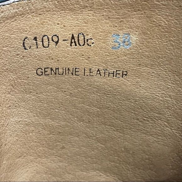 NEW LLKO Black Genuine Leather Studded Mid Calf Moto Booties EUR 38 US 7.5 - Picture 8 of 10